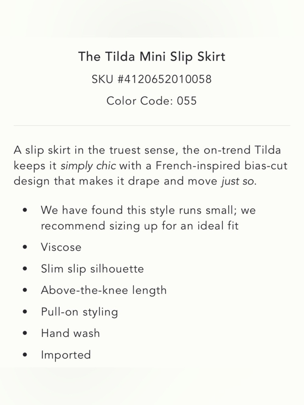 Anthropologie Tilda mini slip skirt - Picture 4 of 9